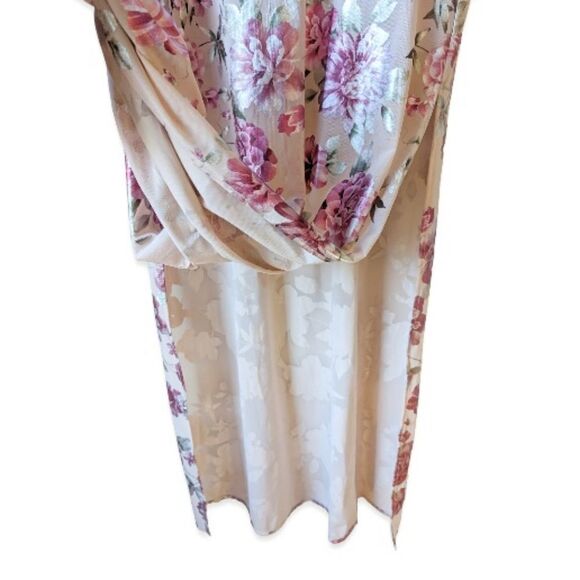 SHOW ME YOUR MUMU Maxi Dress Carmella Floral Metallic with Romper Lining M - Picture 8 of 14